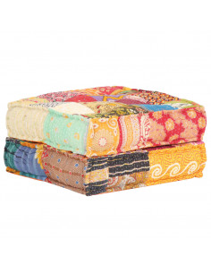 Pouf 60x70x36 cm in Tessuto Patchwork