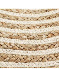 Pouf Lavorato a Mano 45x30 cm in Juta