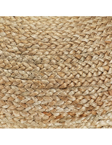 Pouf Lavorato a Mano Verde Oliva 40x45 cm in Juta