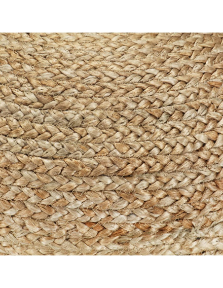 Pouf Lavorato a Mano Verde Oliva 40x45 cm in Juta