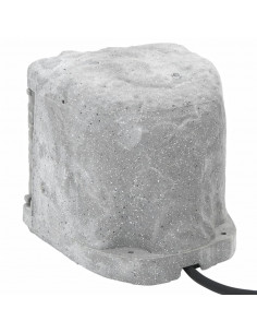 Presa Esterno Picchetto Luce Sensore 4Vie Grigio Effetto Pietra