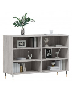 Credenza Grigio Sonoma 103,5x35x70 cm in Legno Ingegnerizzato 2