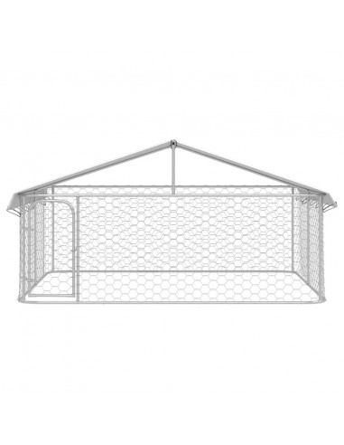 Gabbia per Cani da Esterno con Tetto 300x300x150 cm
