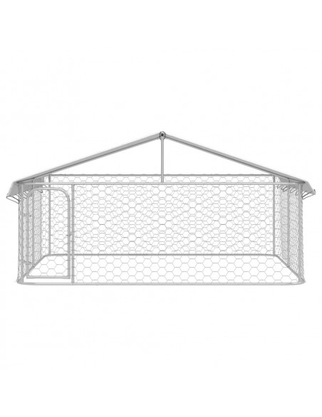 Gabbia per Cani da Esterno con Tetto 300x300x150 cm