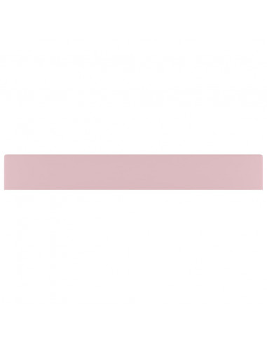 Lavandino con Foro Rubinetto Rosa Opaco 60x46 cm in Ceramica