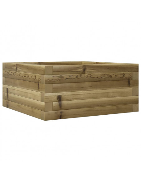 Fioriera da Giardino 50x50x23 cm in Legno di Pino Impregnato