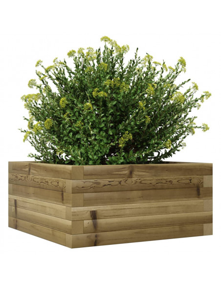 Fioriera da Giardino 50x50x23 cm in Legno di Pino Impregnato