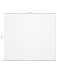 Protezione Tavolo Opaca 90x90 cm 1,6 mm PVC