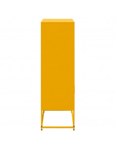 Credenza Giallo Senape 68,5x38,5x123,5 cm in Acciaio 2