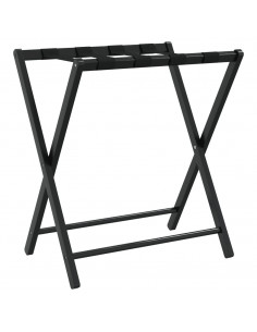 Portabagagli Nero 68,5x38x58 cm in Bambù 2