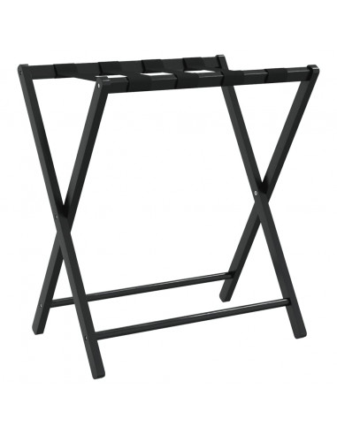 Portabagagli Nero 68,5x38x58 cm in Bambù