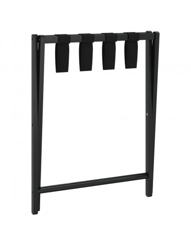 Portabagagli Nero 68,5x38x58 cm in Bambù