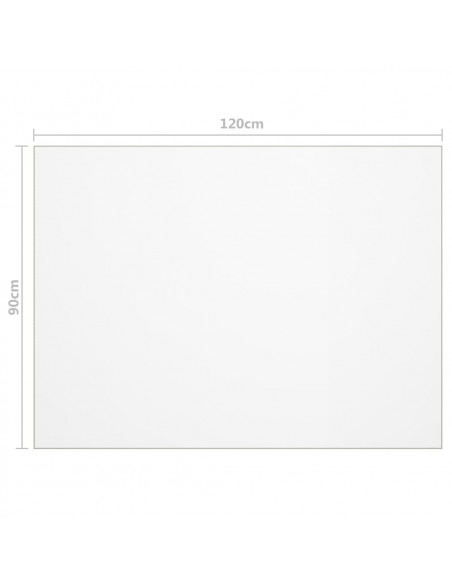 Protezione Tavolo Trasparente 120x90 cm 1,6 mm PVC