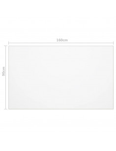 Protezione Tavolo Trasparente 160x90 cm 1,6 mm PVC