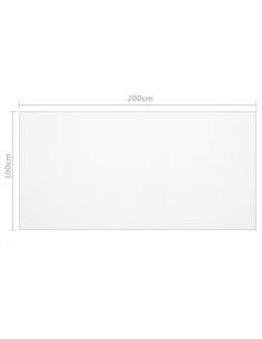 Protezione Tavolo Trasparente 200x100 cm 1,6 mm PVC