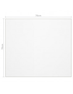Protezione Tavolo Trasparente 70x70 cm 1,6 mm PVC