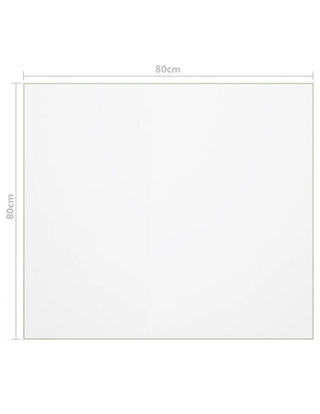 Protezione Tavolo Trasparente 80x80 cm 1,6 mm PVC