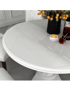 Protezione Tavolo Trasparente Ø 80 cm 2 mm in PVC