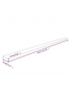 Protezioni Angoli 2pz Giallo e Nero 6x2x101,5 cm in PU