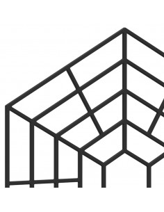 Protezioni per Laghetto 40 pz Nero in Polipropilene