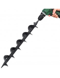 Punta a Trivella per Trapano in Acciaio 75x600 mm