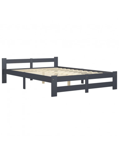 Giroletto Grigio Scuro in Legno Massello di Pino 140x200 cm