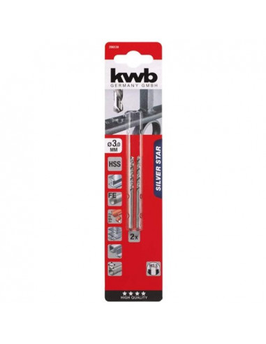 Punte trapano Kwb 206530 SILVER STAR