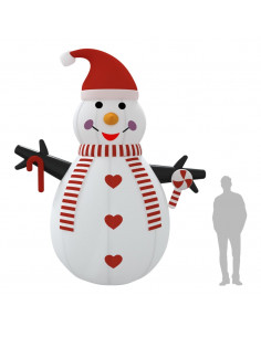 Pupazzo di Neve Gonfiabile con LED 460 cm