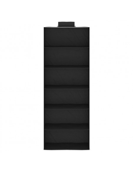 Organizer per Armadio da Appendere 2 pz con 6 Ripiani Tessuto
