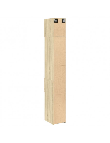 Mobile Sottile Rovere Sonoma 30x42,5x225 cm in Truciolato