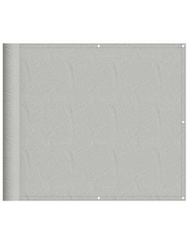 Paravento Balcone Grigio chiaro 90x600cm 100% Poliestere Oxford