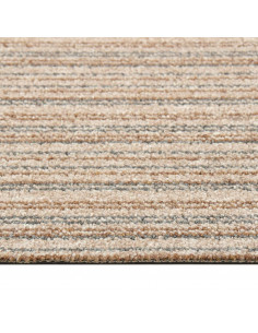 Quadrotte di Moquette 20 pz 5 m² 50x50 cm Beige a Strisce