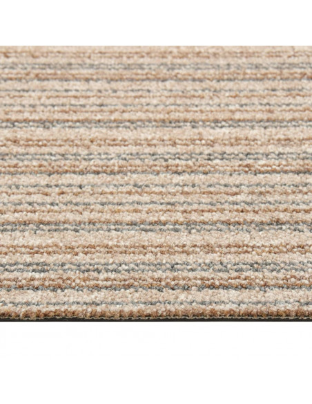 Quadrotte di Moquette 20 pz 5 m² 50x50 cm Beige a Strisce