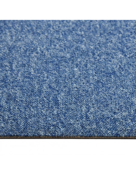 Quadrotte di Moquette 20 pz 5 m² 50x50 cm Blu