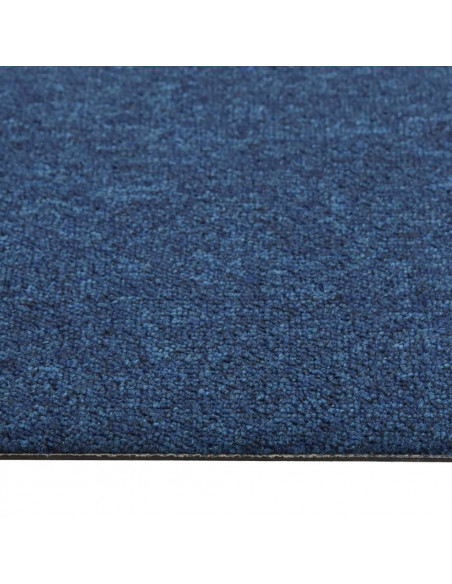 Quadrotte di Moquette 20 pz 5 m² 50x50 cm Blu Scuro