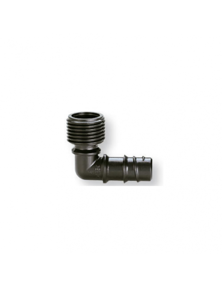 Raccordo irrigazione Claber 91082 RAINJET A Gomito per Tubo Collettore