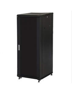 RACK LINK 19'' ARMADIO 27 UNITA' (A)1388x(L)600x(P)1000 COLORE NERO PORTA IN VETRO Capacità di carico 800 kg