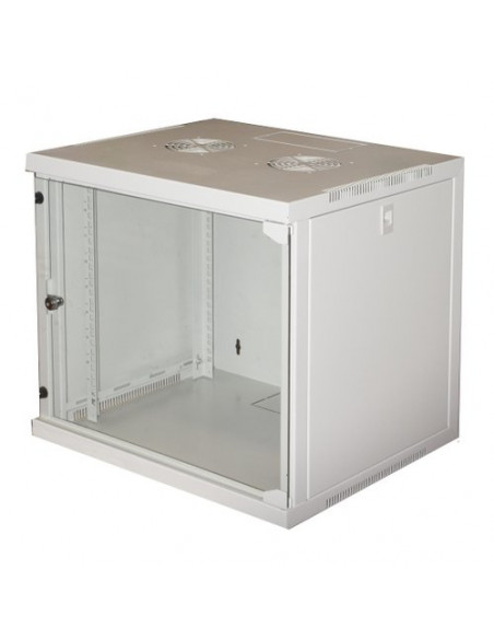 RACK LINK 19'' ARMADIO 9 UNITA' DA MURO(A)485x(L)540x(P)450mm ASSEMBLATO COLORE GRIGIO - LK1909UG