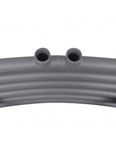 Radiatore Centrale Portasciugamano Curvo Grigio 480 x 480 mm