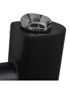 Radiatore Centrale Portasciugamano Curvo Nero 500 x 764 mm