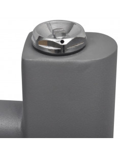 Radiatore Centrale Portasciugamano Dritto Grigio 500 x 764 mm