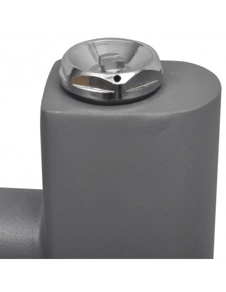 Radiatore Centrale Portasciugamano Dritto Grigio 500 x 764 mm