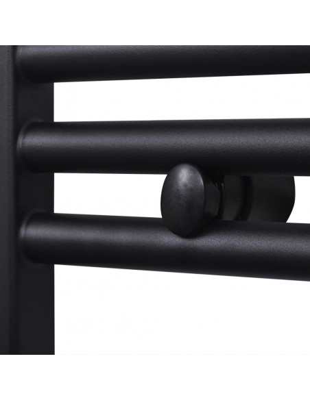 Radiatore Centrale Portasciugamano Dritto Nero 500 x 764 mm