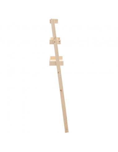 Rastrelliera da Bagno 63,5x32x179 cm in Legno Massello di Pino