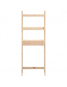 Rastrelliera da Bagno 63x26x171 cm in Legno Massello di Pino