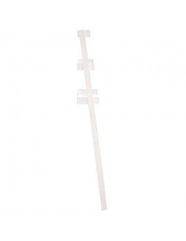 Rastrelliera da Bagno Bianca 63,5x32x179 cm Legno Massello Pino