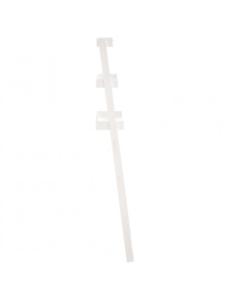 Rastrelliera da Bagno Bianca 63,5x32x179 cm Legno Massello Pino