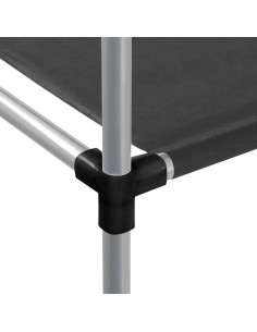 Rastrelliera per Lavatrice Nera 87x55x90,5 cm Ferro