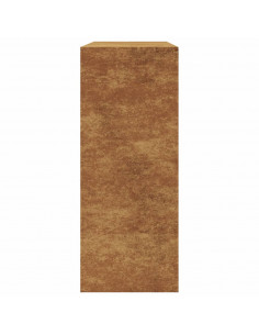 Rastrelliera per Legna 100x40x100 cm in Acciaio Corten