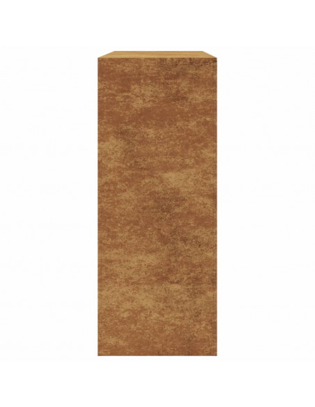 Rastrelliera per Legna 100x40x100 cm in Acciaio Corten